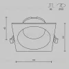 Встраиваемый светильник Maytoni Technical Share DL126-GX53-SQ-W DL126-GX53-SQ-W - 7