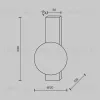 Настенный светильник Maytoni Lunella MOD470WL-01BS MOD470WL-01BS - 7