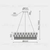 Подвесная люстра Modelux ML.7039.600 CR ML.7039.600 CR - 8