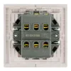 Переключатель 2-клавишный (механизм) Stekker Мия 250В 10А RSW10-3107-08 пудровый жемчуг 50478 50478 - 5