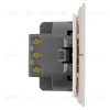 Переключатель 2-клавишный (механизм) Stekker Мия 250В 10А RSW10-3107-08 пудровый жемчуг 50478 50478 - 3