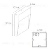 Подсветка для лестницы Arte Lamp Piazza A3224AL-1BK A3224AL-1BK - 3