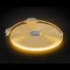 Комплект светодиодной ленты Apeyron 220В 10Вт/м, 600лм/м, 3000К (т/б), SMD2835, 120д/м, 13,5х7мм, 5м, IP65, с аксесcуарами (сетевой шнур, заглушка - 1шт, крепеж - 5шт) 10-140 10-140 - 1