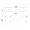Основание потолочное 14L Mantra Modular Light Florones 9391 9391 - 9
