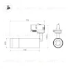 Трековый трехфазный светильник Arlight LGD-GESTIA-TRACK-4TR-R51-10W Day4000 (BK-NI, 25-50 deg, 230V) (IP20 Металл) 059384 059384 - 2