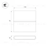 Уличный настенный светильник Arlight SP-FLAT-S135x90-2x3W Day4000-MIX (Черный, 75 deg, 230V) (IP65 Металл) 060679 060679 - 2