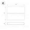 Уличный настенный светильник Arlight SP-FLAT-S175x90-2x5W Day4000-MIX (Черный, 75 deg, 230V) (IP65 Металл) 063611 063611 - 2