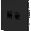 Розетка Эра Arktik 16-3108-05 информационная двойная 2XRJ45 антрацит Б0070488 Б0070488 - 2
