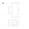 Уличный настенный светильник Arlight LGD-WALDER-R92-2x13W Day4000-MIX (Черный, 40 deg, 230V) (IP65 Металл) 060957 060957 - 2