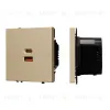 USB Розетка тип A+C софт-тач золотой песок Arlight SCT-MUAC-SFPL-FC-GD (65W, QC3) 054318(1) 054318(1) - 1