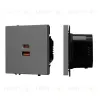 USB Розетка тип A+C софт-тач серый базальт Arlight SCT-MUAC-SFPL-FC-GR (65W, QC3) 054319(1) 054319(1) - 1