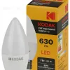 Лампа светодиодная Kodak LED B35-7W-830-E27 K 7Вт свеча теплый белый свет Е27 Б0057626 Б0057626 - 1