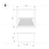 Светильник для ступеней Arlight LTD-RIBONIK-S135x135-5W Warm3000 (Черный, 50 deg, 230V) (IP65 Металл) 062914 062914 - 4