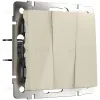 Выключатель Werkel трехклавишный слоновая кость W1130003 4690389207068 a067702 4690389207068 - 1