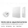 Реле с кинетическими выключателями, IP44, Wi-Fi 2,4 ГГц, Smart, 2выкл., 1 реле. бел. Apeyron 04-74 04-74 - 2