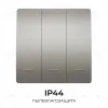 Выключатель кинетический 3кл., IP44, 2,4 ГГц, Smart, сер. Apeyron 04-80 04-80 - 4