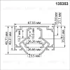 Шинопровод для монтажа в натяжной потолок (гарпунная система) Novotech Shino Flum 135353 135353 - 2
