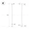 Опора фланцевая Arlight OXOR-OK-D80/57-L5000 (BK) (Сталь) (Сталь) 061036 061036 - 2