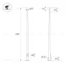 Опора фланцевая Arlight OXOR-OK-D80/57-L6000 (BK) (Сталь) (Сталь) 061038 061038 - 2