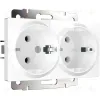 Розетка двойная с заземлением (белый) Werkel W1172001 4690389157257 a051370 4690389157257 - 1