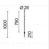 Ландшафтный светильник Maytoni Flare O510FL-L3B3K1 O510FL-L3B3K1 - 3