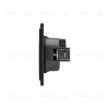 Розетка SETE 1-ая с/з с/у, со шторками 16А антрацит IP20/IP44 KRANZ KR-79-0701-4 KR-79-0701-4 - 2