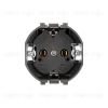Розетка SETE 1-ая с/з с/у, со шторками 16А антрацит IP20/IP44 KRANZ KR-79-0701-4 KR-79-0701-4 - 6