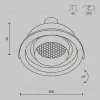 Встраиваемый светильник Maytoni Atom DL113-GU10-01-RD-W DL113-GU10-01-RD-W - 8