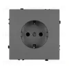 Розетка зк со шторками софт-тач серый базальт Arlight SCT-MEU-SFPL-GR (250V, 16A) 054279(1) 054279(1) - 2