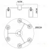 Потолочная люстра Arte Lamp Leo A7027PL-6BK A7027PL-6BK - 7