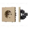 Розетка зк со шторками софт-тач золотой песок Arlight SCT-MEU-SFPL-GD (250V, 16A) 054278(1) 054278(1) - 1