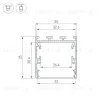 Профиль Arlight LINE-М-3535-2000 WHITE (Алюминий) 054171 054171 - 3