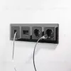 Телефонная розетка  RJ-11 черный матовый Werkel WL08-RJ-11 4690389086755 a035938 4690389086755 - 3