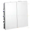 Выключатель двухклавишный Voltum S70 VLS020102 (белый матовый) VLS020102 - 4
