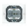 Розетка 2-местная с защитной шторкой (механизм) Stekker с/з 250В 16А Мия RST16-3114-01 белая магнолия 50913 50913 - 5
