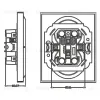 Розетка 2-местная с защитной шторкой (механизм) Stekker б/з 250В 16А Мия RST16-3113-08 пудровый жемчуг 50914 50914 - 9