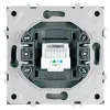 Розетка телефонная 1-местная RJ11 (механизм) Stekker Эмили RST00-5121-10 платиново-серый soft touch 50832 50832 - 5