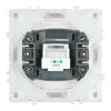 Розетка телефонная 1-местная RJ11 (механизм) Stekker Эмили RST00-5121-01 белый фарфор soft touch 50830 50830 - 5