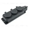 Розетка переносная 3-местная c/з Stekker RST16-3-44 250В 16А IP44 черный 50806 50806 - 1
