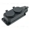 Розетка переносная 2-местная c/з Stekker RST16-2-44 250В 16А IP44 черный 50805 50805 - 1