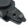 Розетка переносная 2-местная c/з Stekker RST16-2-44 250В 16А IP44 черный 50805 50805 - 4