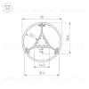 Алюминиевый профиль Arlight ROUND-D36-360-2500 ANOD BLACK 050250 050250 - 3