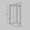 Уличный настенный светильник Maytoni Expo O480WL-L12B3K O480WL-L12B3K - 7