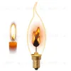Лампа декоративная (UL-00002981) Uniel E14 3W золотистая IL-N-C35-3/RED-FLAME/E14/CL IL-N-C35-3/RED-FLAME/E14/CL - 3