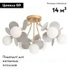 Потолочная люстра Arte Lamp Peacock A1369PL-7GY A1369PL-7GY - 2