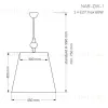 Подвесной светильник Kutek Mood Narni NAR-ZW-1 (CZ) NAR-ZW-1(CZ) - 2