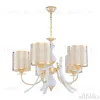 Подвесная люстра Arte Milano Florentia-6067 306067/5 Wh/Gd 306067/5 Wh/Gd - 3