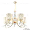 Подвесная люстра Arte Milano Florentia-9787 309787/5 Wh/Gd 309787/5 Wh/Gd - 1