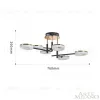 Потолочная люстра Arte Milano Ferrara 272999/6 BK/GD 272999/6 BK/GD - 4
