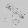 Трековый магнитный светильник Maytoni Technical Magnetic track system Exility Alfa S TR132-2-7W4K-B TR132-2-7W4K-B - 8